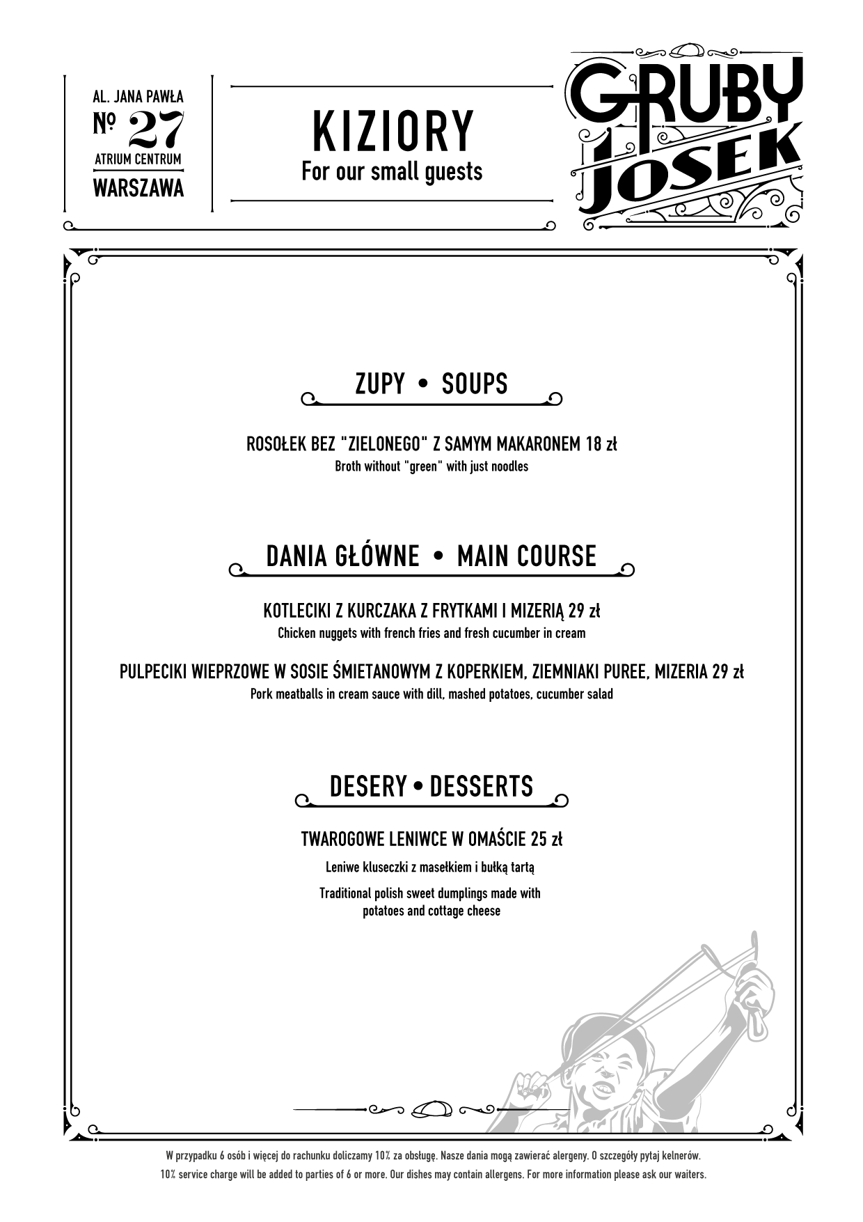 Gruby Josek - menu5