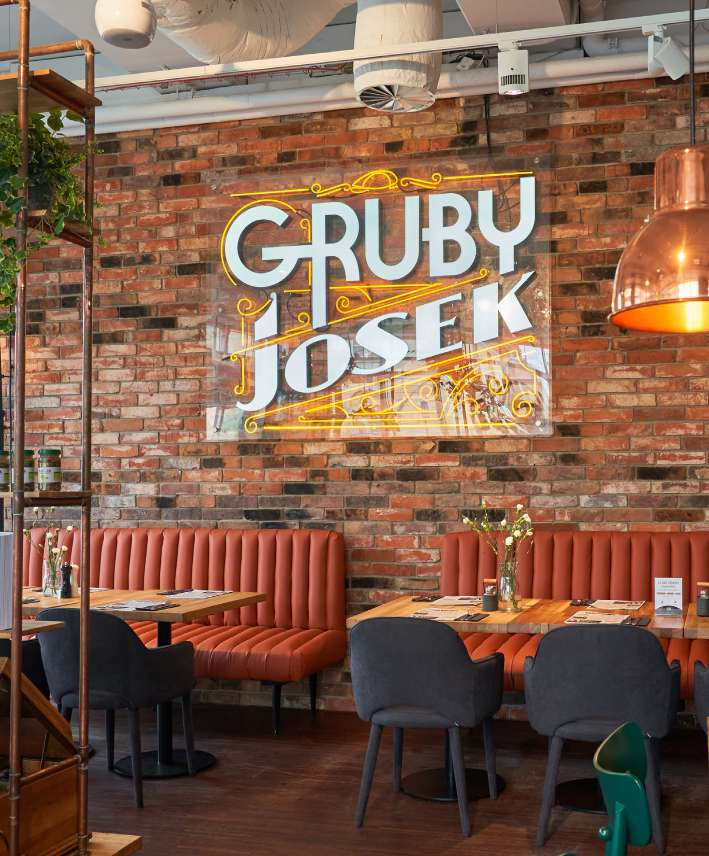 Wnętrze restauracji Gruby Josek